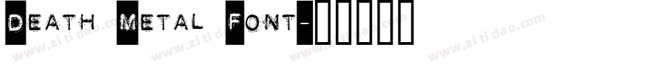 Death Metal Font字体转换